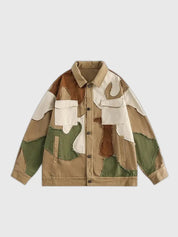 Militärische Patchwork-Jacke 'Matomo' – Bomberjacke im Sukajan-Stil für Herren und Damen