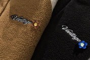 Streetwear Fleece-Jacke 'VANTAGE' – Nahaufnahme Sweatshirt mit japanischem Motiv