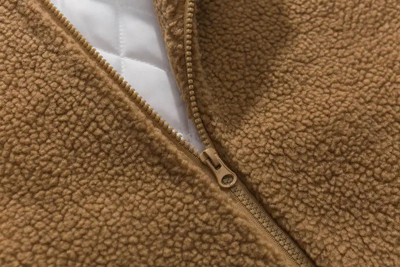Streetwear Fleece-Jacke 'VANTAGE' – Qualitäts-Detail Sweatshirt Premium