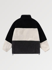 Wollfleece-Jacke 'MCEOR' – Detail: japanisches Motiv, Bomberjacke japanischen Stil