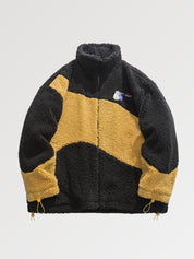 Wollfleece-Jacke 'YOUM-99' – bestickt, Bomberjacke im japanischen Design