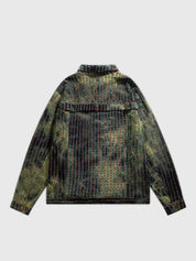 Retro-Harajuku-Jacke 'Shika' – bestickt, Bomberjacke im japanischen Design
