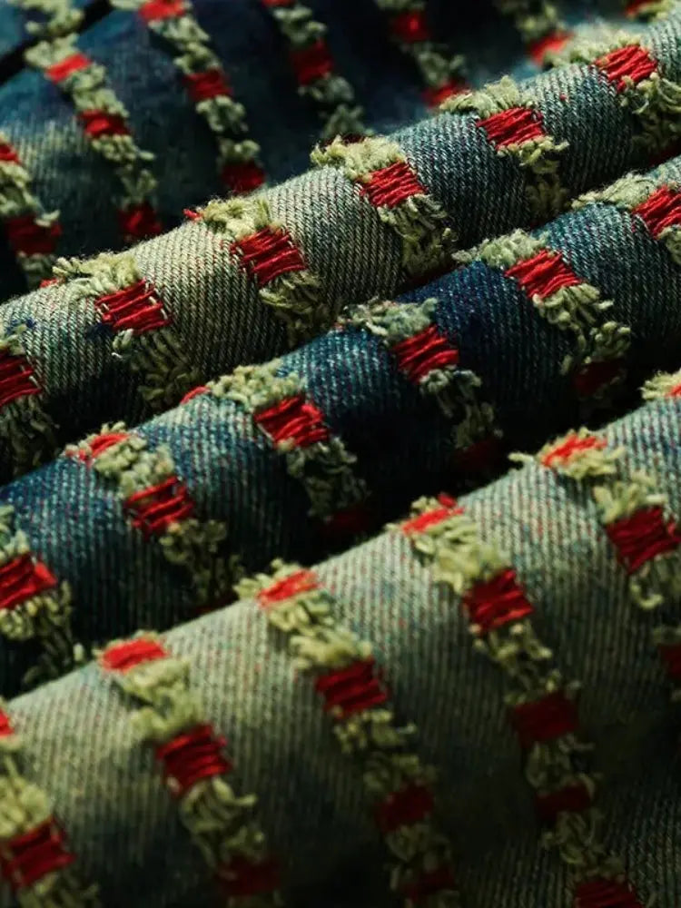 Retro-Harajuku-Jacke 'Shika' – Detail: japanisches Motiv, Bomberjacke japanischen Stil