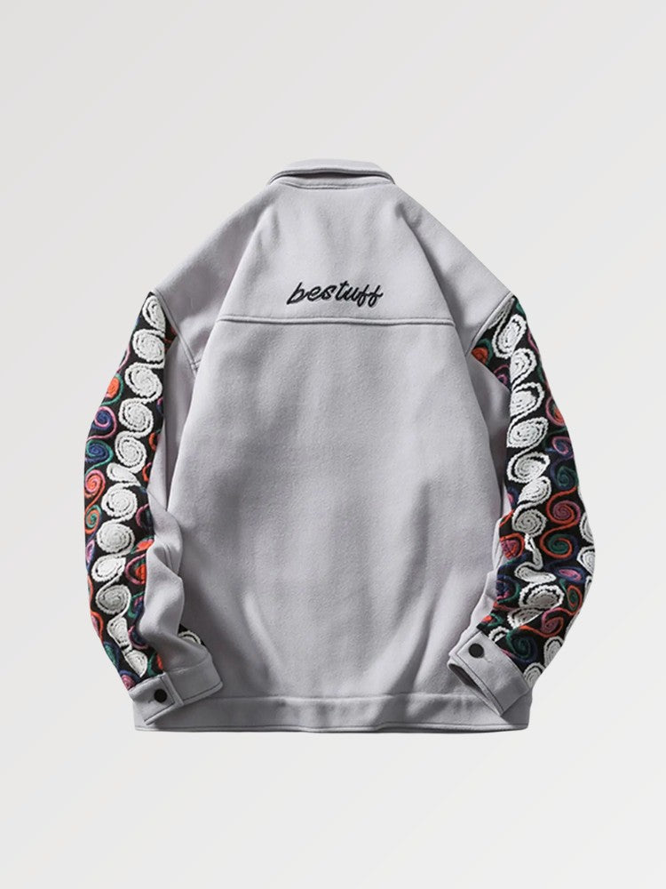 Bestickte Streetwear-Jacke 'RYWTER' – bestickt, Bomberjacke im japanischen Design