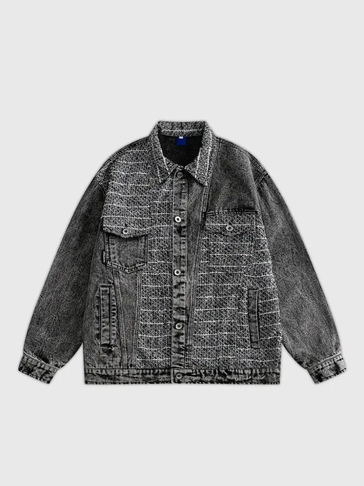 Streetwear Denim Jacke 'Skin' – Bomberjacke im Sukajan-Stil für Herren und Damen