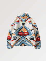 Vintage-Wolljacke 'JUKU-91' – bestickt, Bomberjacke im japanischen Design