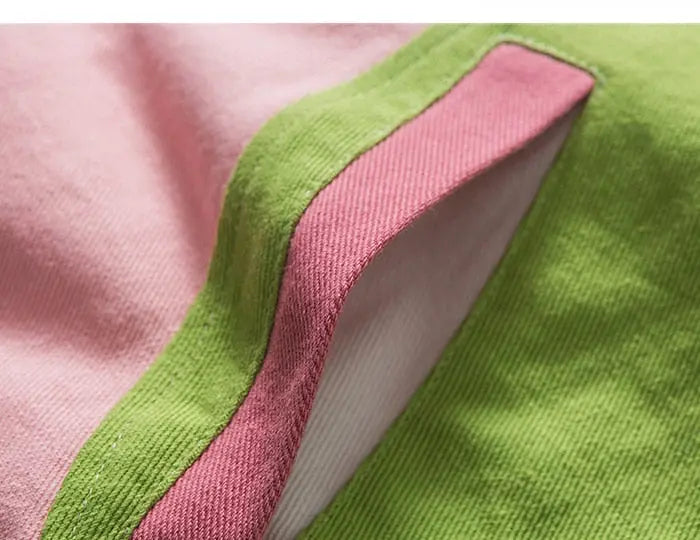 Übergroße Jeansjacke 'SNDTRACK' – Detail: japanisches Motiv, Bomberjacke japanischen Stil