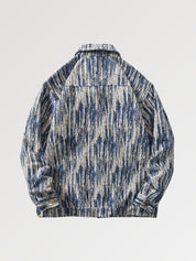 Retro-Jeansjacke 'HBO711' – Detail: japanisches Motiv, Bomberjacke japanischen Stil