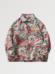 Tie & Dye Jeansjacke 'BST711' – Bomberjacke im Sukajan-Stil für Herren und Damen