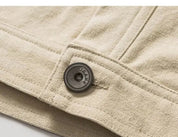 Vintage-Jeansjacke 'KETURO' – mit Reißverschluss: detailreicher Bomberjacke im japanischen Stil