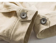 Vintage-Jeansjacke 'KETURO' – Nahaufnahme Bomberjacke mit japanischem Motiv