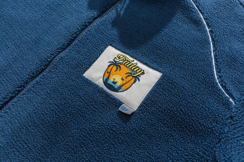 Jacke aus dicker Wolle 'FUDAY' – mit Reißverschluss: detailreicher Bomberjacke im japanischen Stil