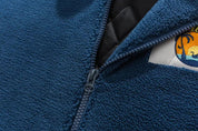 Jacke aus dicker Wolle 'FUDAY' – Nahaufnahme Bomberjacke mit japanischem Motiv