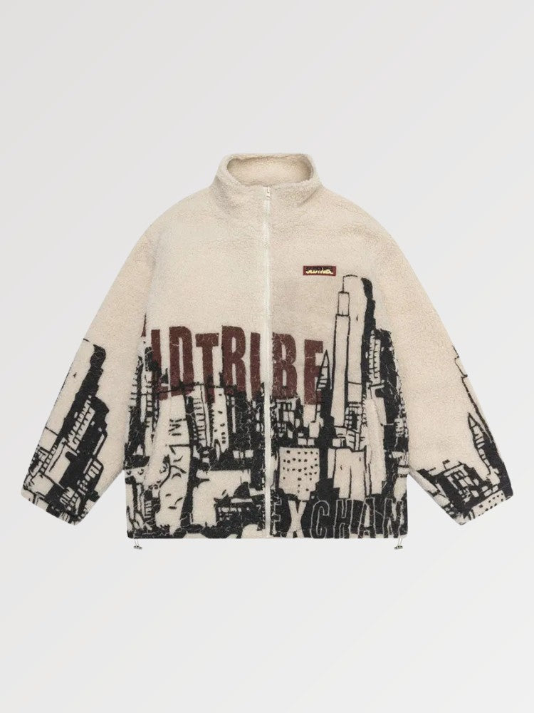 Urban-Wolljacke 'JAKARTA' – Bomberjacke im Sukajan-Stil für Herren und Damen