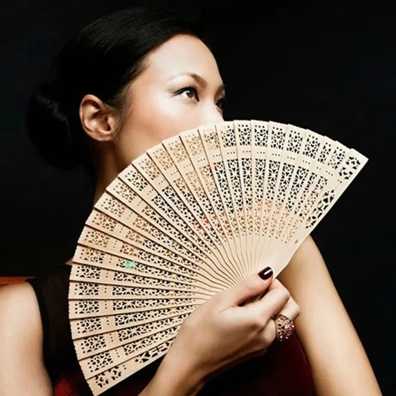 Japanischer Bambusfächer 'Chikuzai' – Detail: aus Bambus und Papier, Fächer japanischen Stil