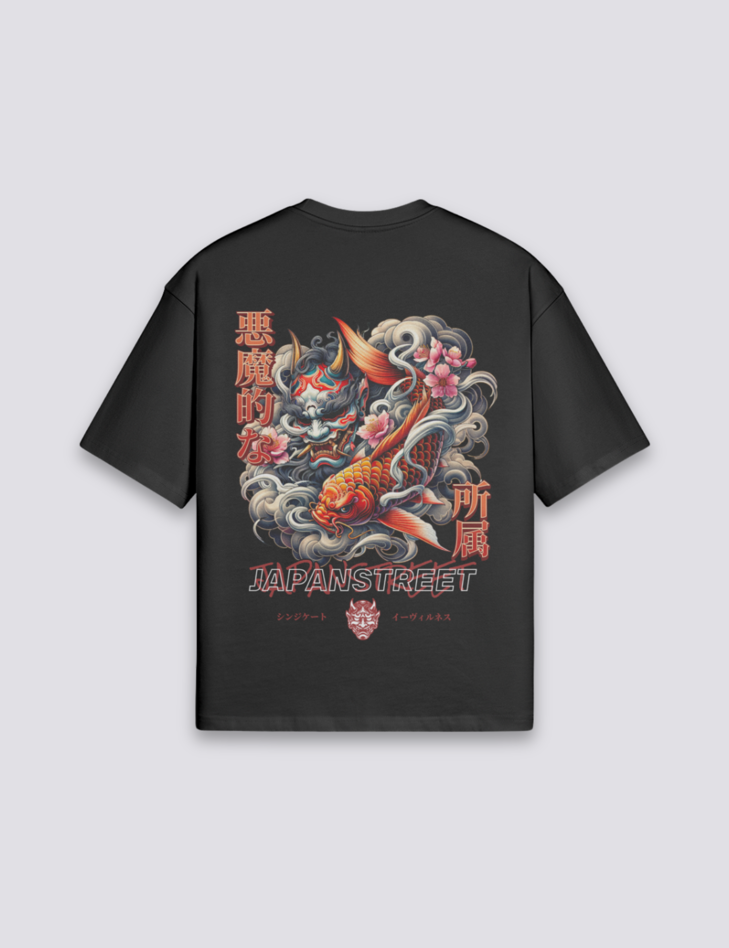 Vintage-japanisches T-Shirt – T-Shirt im Streetwear-Stil für Herren und Damen
