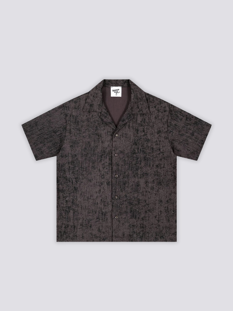 Hemd mit Vintage-Muster – Langarm, Hemd im japanischen Design