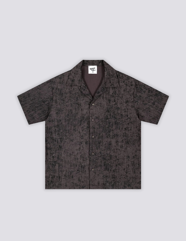 Hemd mit Vintage-Muster – Langarm, Hemd im japanischen Design