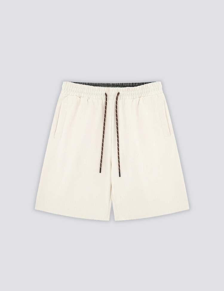 Weiße Baumwollshorts – Shorts im Streetwear-Stil für Herren und Damen