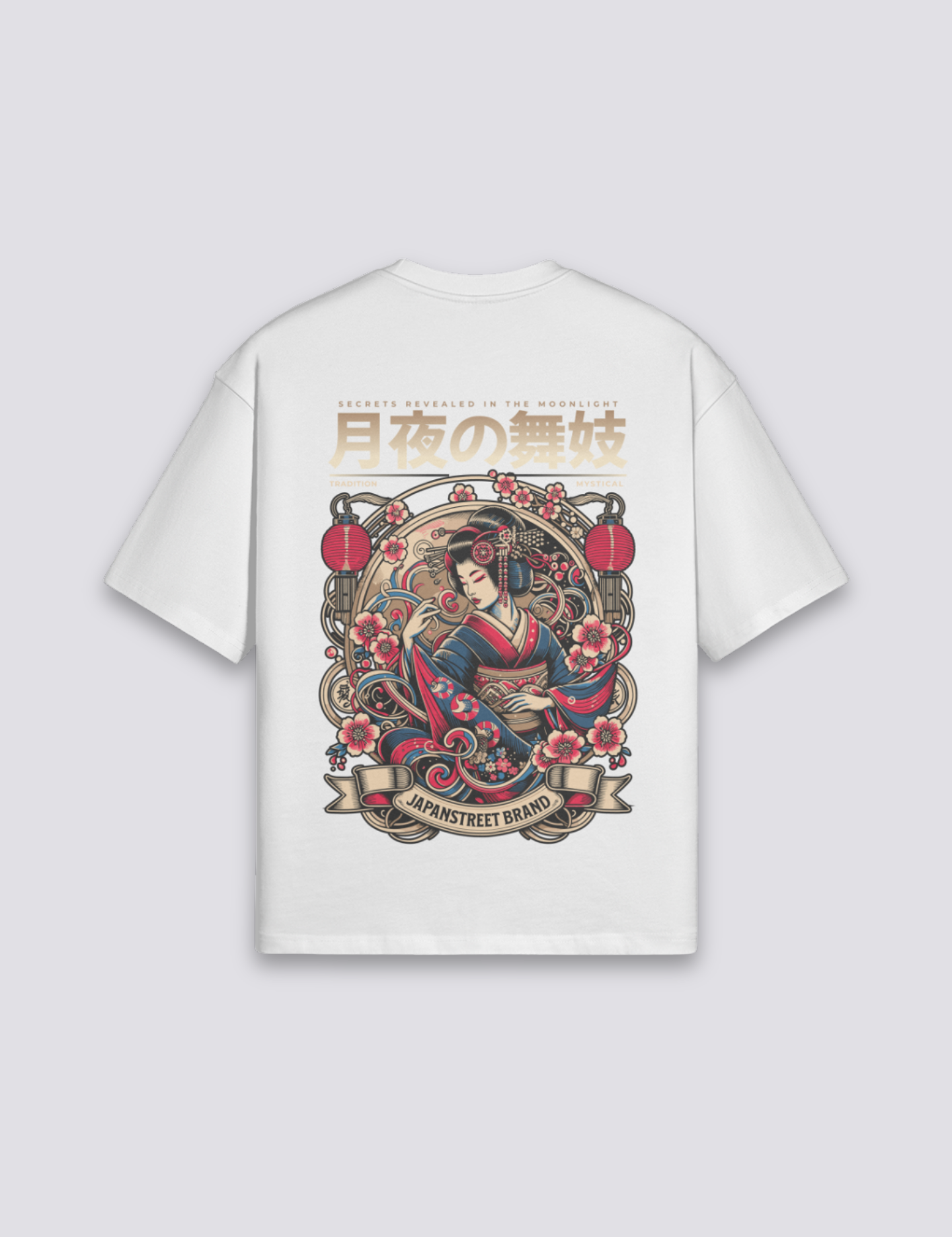 Geisha T-Shirt – Oversize, T-Shirt im japanischen Design