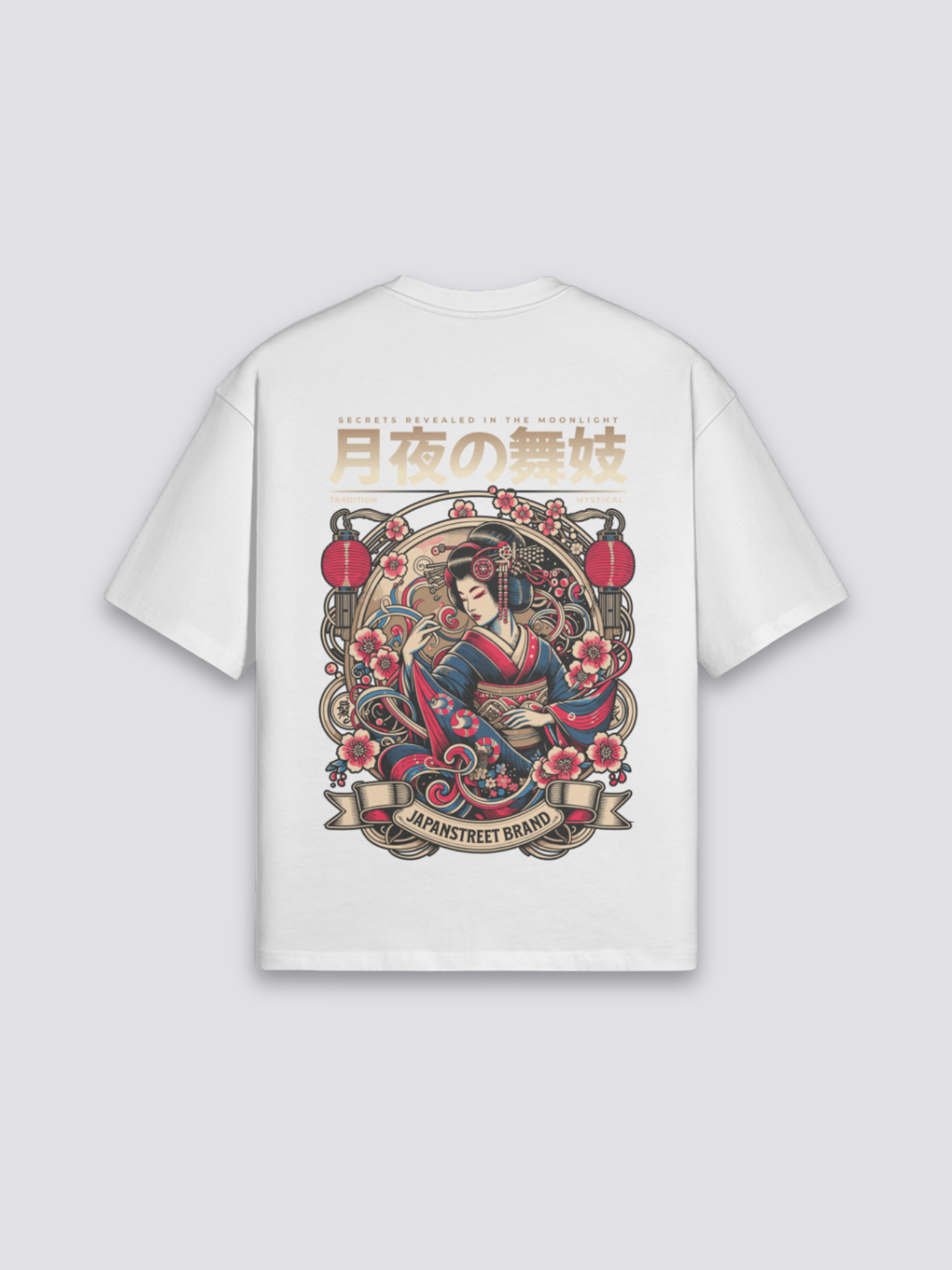 Geisha T-Shirt – Oversize, T-Shirt im japanischen Design