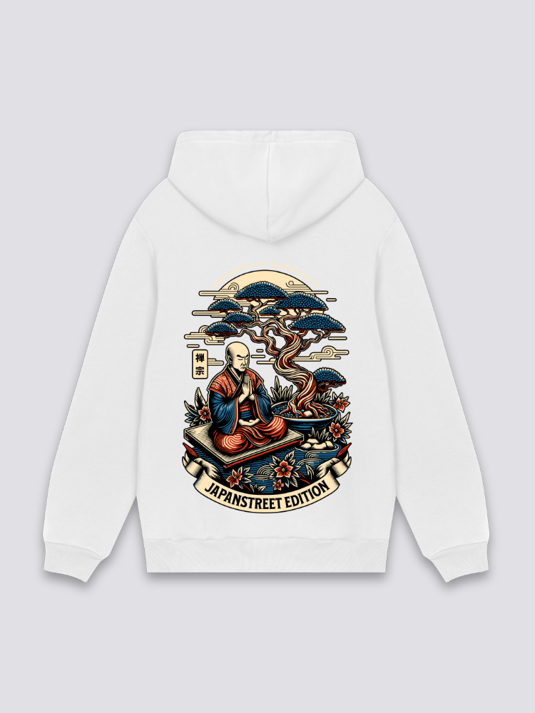 Kapuzenpulli mit japanischem Aufdruck – Oversize, Hoodie im japanischen Design