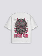 Maneki Neko T-Shirt – Oversize, T-Shirt im japanischen Design