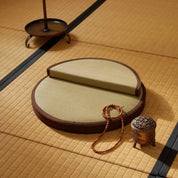 Runder Tatami-Zabuton 'Fujida' – Detail: bequem, Kissen japanischen Stil
