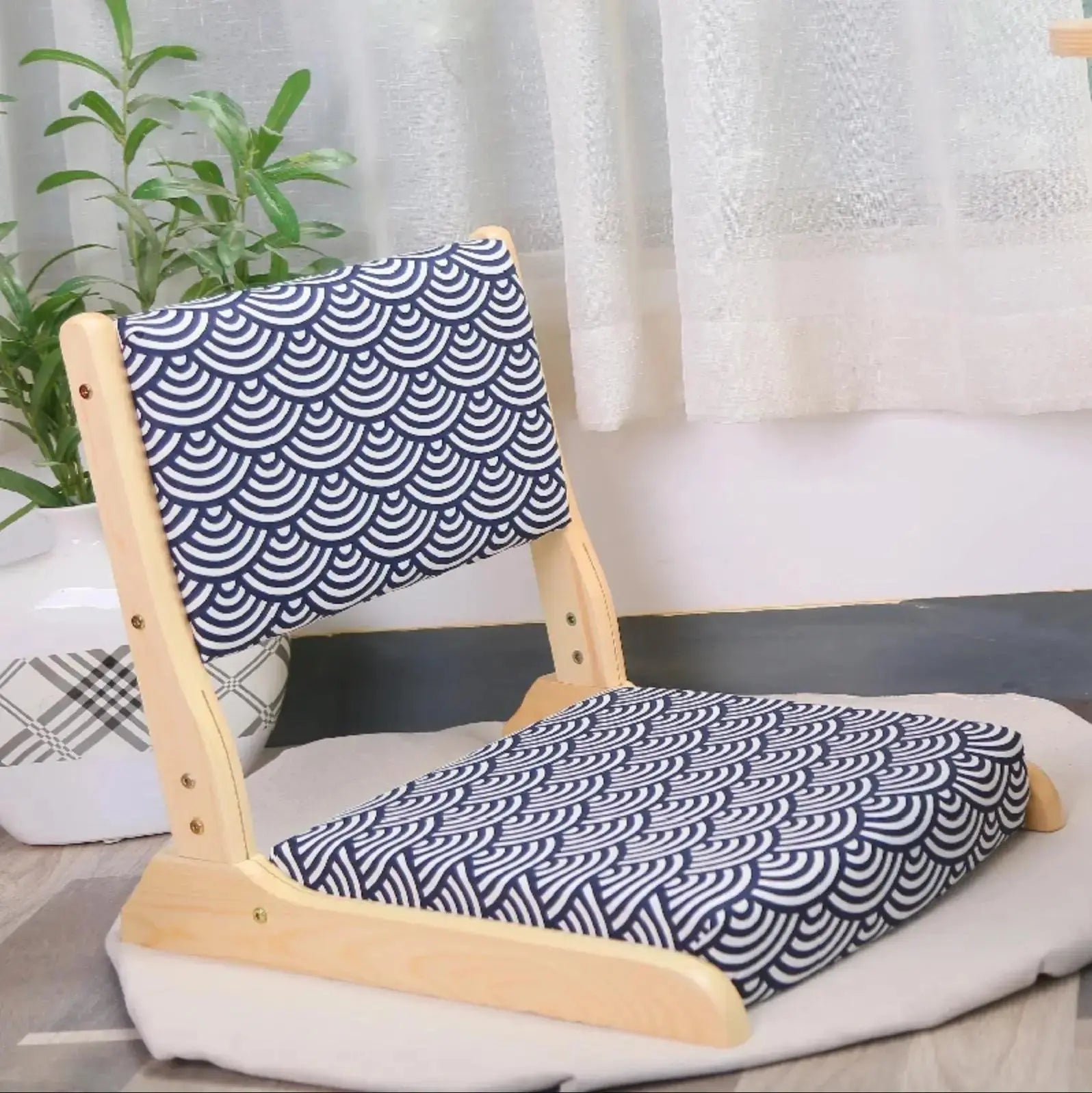 Japanischer Zaisu 'Tohuda Bahashi' – Klapphocker für Wohnung und Außenbereich, Premium-Qualität
