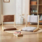 Einfarbiger japanischer Zaisu 'Kitami' – klappbar, Klapphocker im japanischen Design
