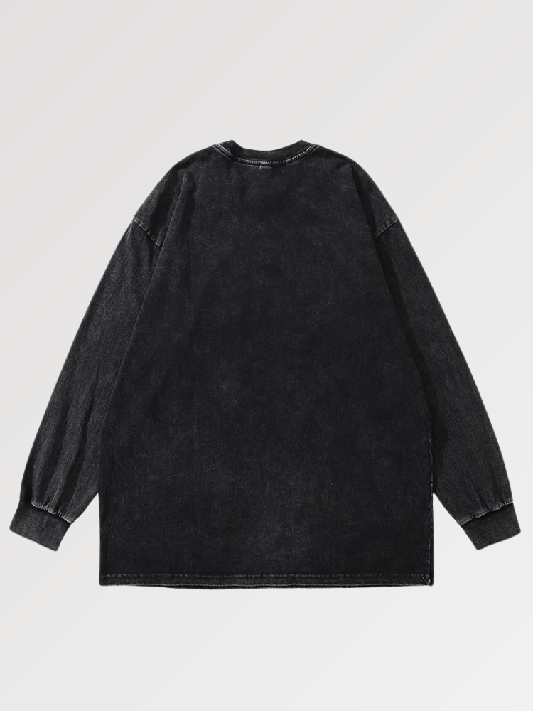 Japanischer Samurai-Pullover 'Tamano' – Oversize, Sweatshirt im japanischen Design