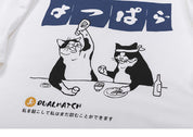 Japanisches T-Shirt mit Muster 'Ninomiya' – Baumwolle: detailreicher T-Shirt im japanischen Stil