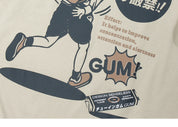 Japanisches Herren-T-Shirt 'Gumboy' – Styling-Aufnahme im Streetwear-Stil