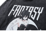 Japanischer Samurai-Pullover 'Tamano' – Detail: Rundhals, Sweatshirt japanischen Stil