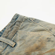 Acid Wash Denim Shorts, Farbvariante – Denim-Shorts Herren japanischer Streetwear