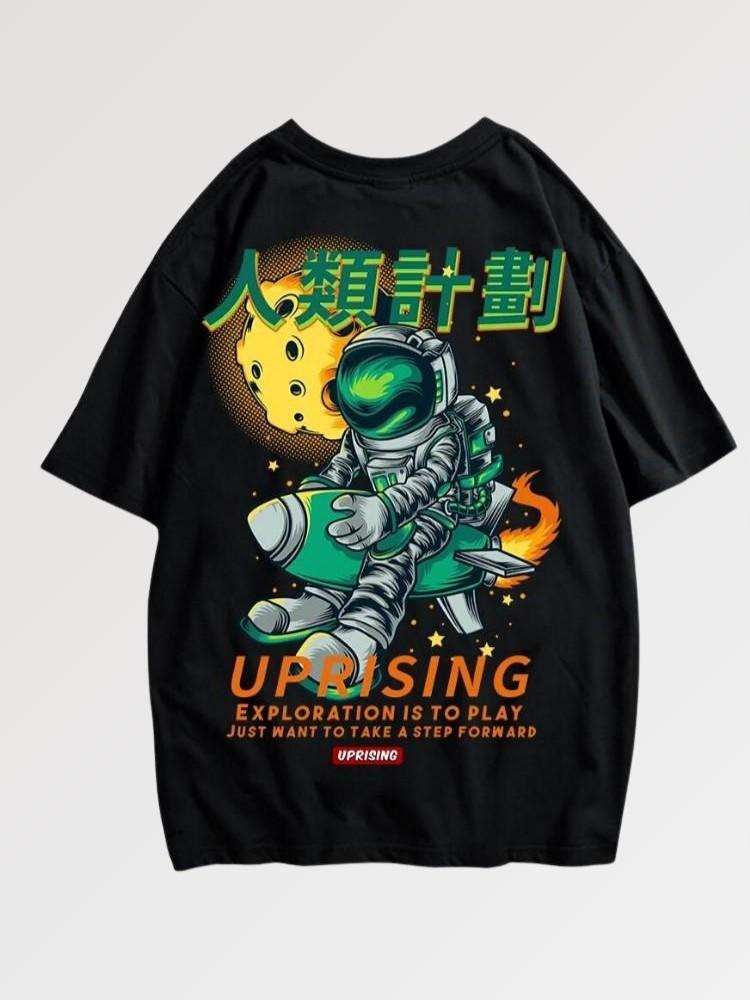 T-Shirt mit Astronautenmotiv 'Yuzzowa' – T-Shirt im Streetwear-Stil für Herren und Damen