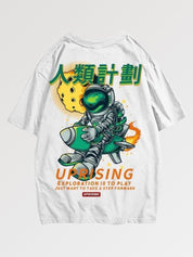 T-Shirt mit Astronautenmotiv 'Yuzzowa' – Oversize, T-Shirt im japanischen Design