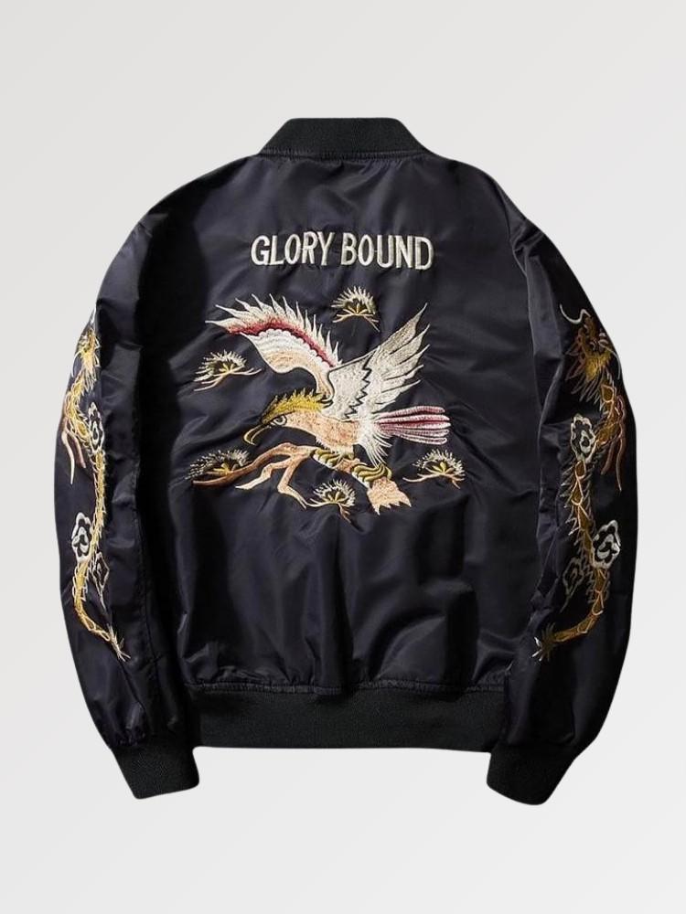 Fliegerbomberjacke 'Glory Bound' – Bomberjacke im Sukajan-Stil für Herren und Damen