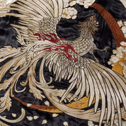 Sukajan mit weißem Phönix oder goldenem Drachen, Rippbündchen-Detail