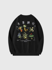 Schwarzer bestickter Hoodie 'Kadomina' – Hoodie im Streetwear-Stil für Herren und Damen