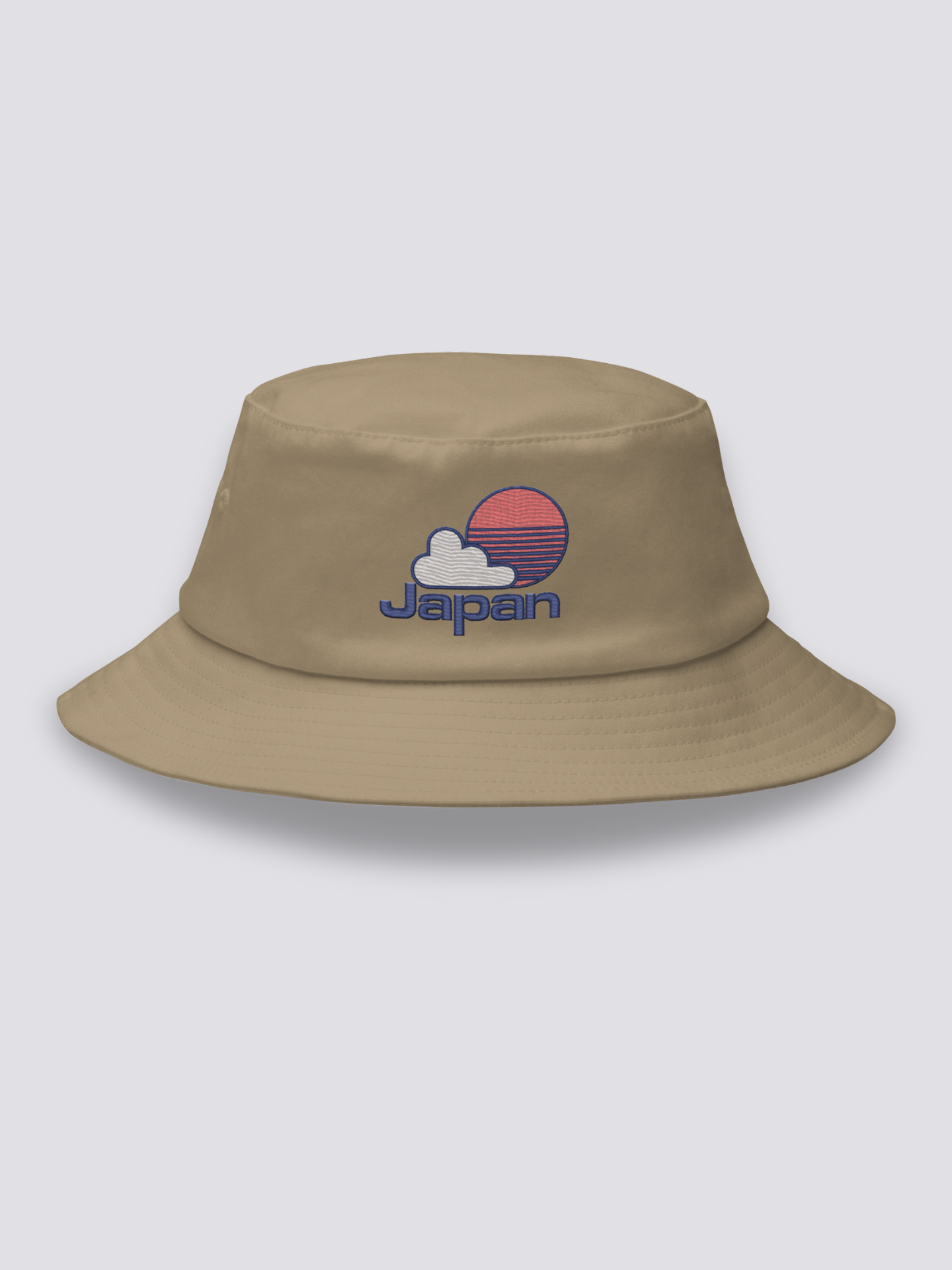 Bucket Hat Japanisches Baseball – Bucket Hat, gesticktes Sonnen- und Japan-Motiv im Yakyū-Stil, Seitenansicht