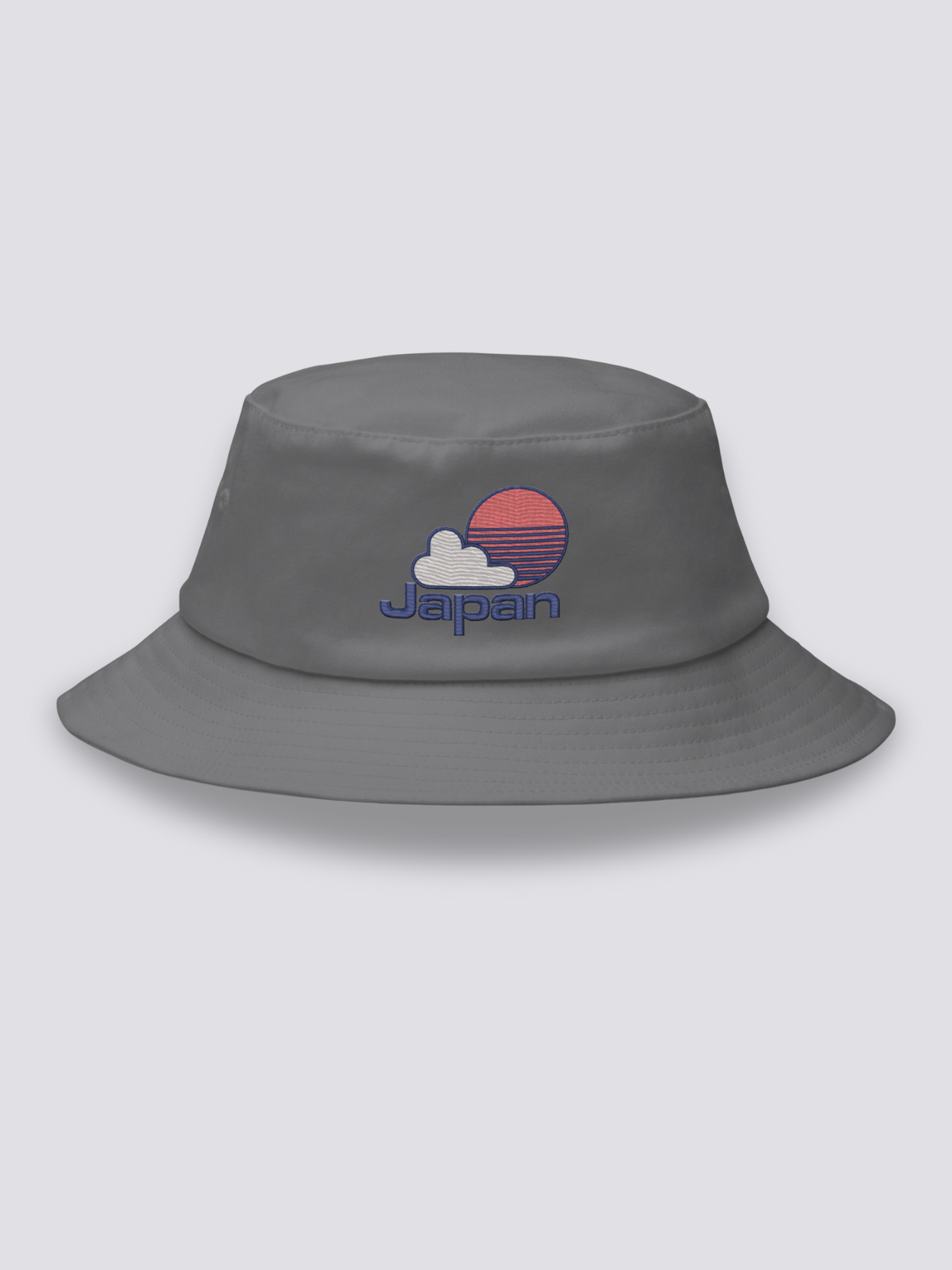 Bucket Hat Japanisches Baseball – Bucket Hat, gesticktes Sonnen- und Japan-Motiv im Yakyū-Stil, Rückansicht