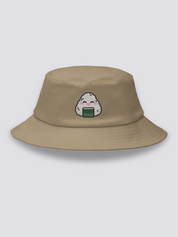 Bucket Hat Onigiri – Bucket Hat, gestickter Kawaii-Onigiri-Reisball, Seitenansicht