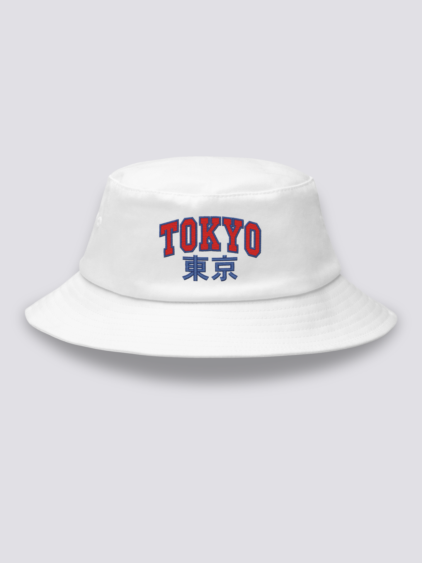 Bucket Hat Tokyo-Logo – Bucket Hat, gesticktes Varsity-Tokyo-Logo, Rückansicht