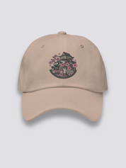 Burg Himeji Cap – japanische Cap, gestickte Burg Himeji mit Sakura, Seitenansicht