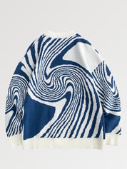 Pullover aus Baumwolle im japanischen Stil 'Illusion Okira' – Sweatshirt für den Alltag, Premium-Qualität