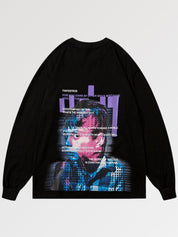 Cyberpunk-Sweatshirt 'Nerdz Édition' – Sweatshirt im Streetwear-Stil für Herren und Damen