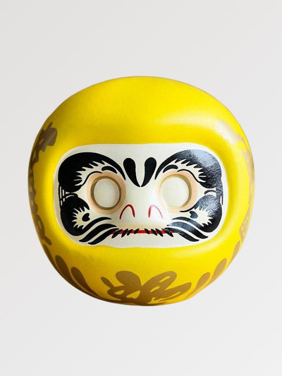 Daruma Spardose Gelb Leere Augen Prüfungen