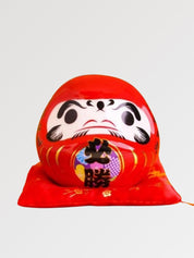 Daruma Spardose Rot Sieg Kanji Hisshō – Daruma, klassischer Sieg-Talisman aus Takasaki, Gesamtansicht