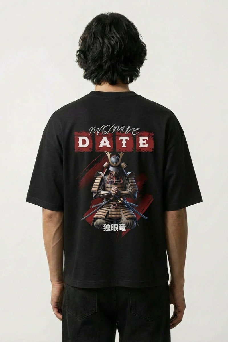 Date Masamune T-Shirt - 独眼竜 — Schwarz